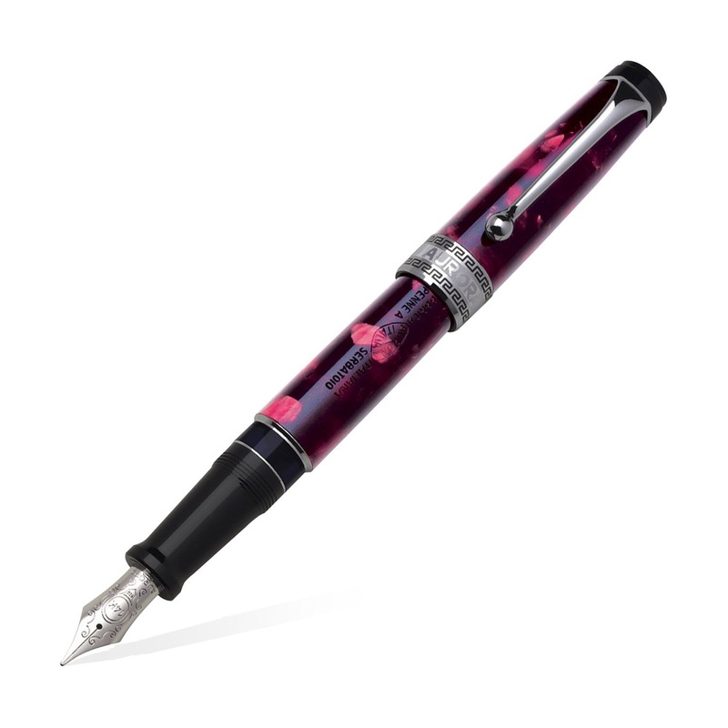 Aurora Optima Auroloide Fountain Pen – Burgundy