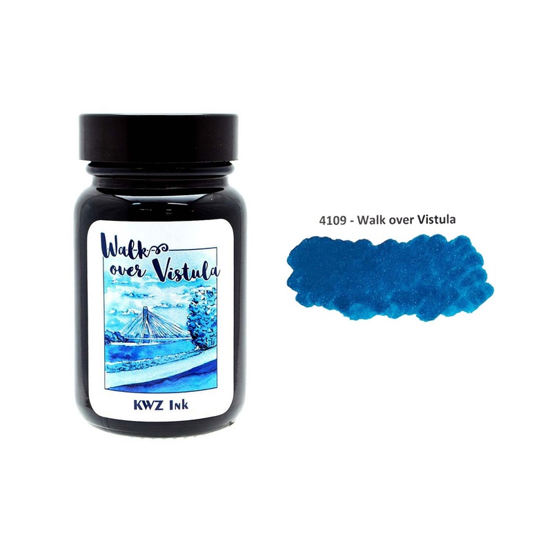 KWZ Standard Walk Over Vistula Ink Bottle, Blue – 60ml