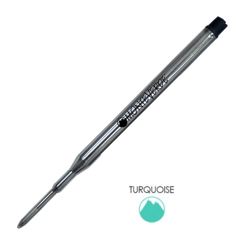 Monteverde Ball Pen Refill for Sheaffer – Medium – Turquoise – Pack of 2