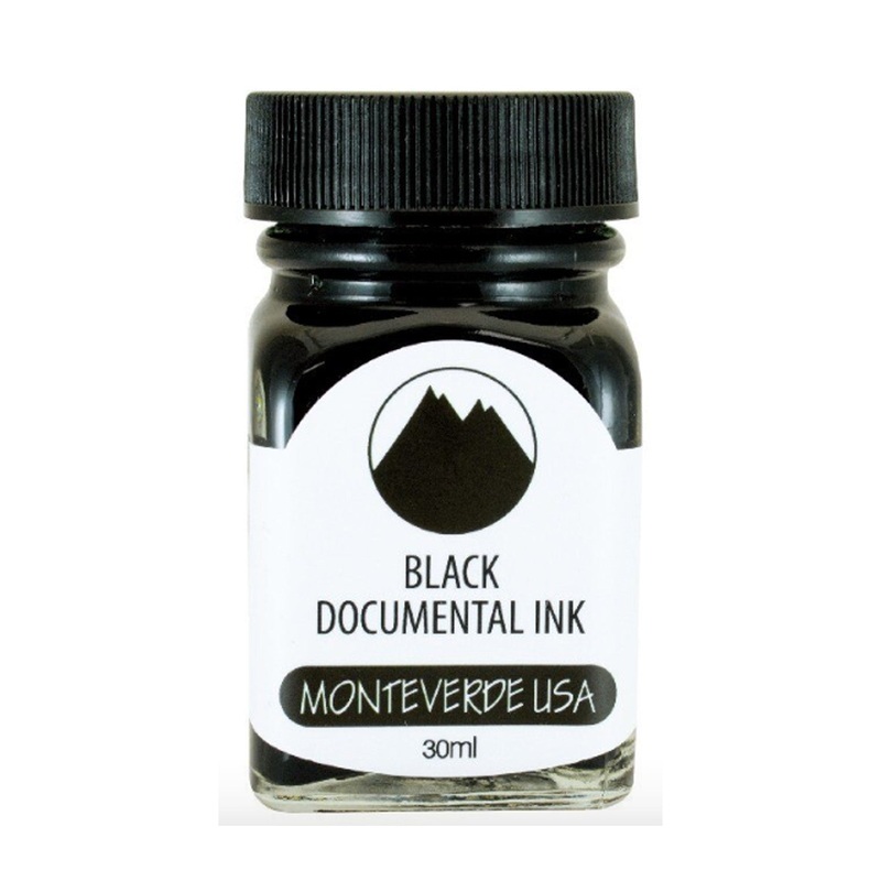 Monteverde Permanent Documental Blister Ink Bottle, Black – 30ml