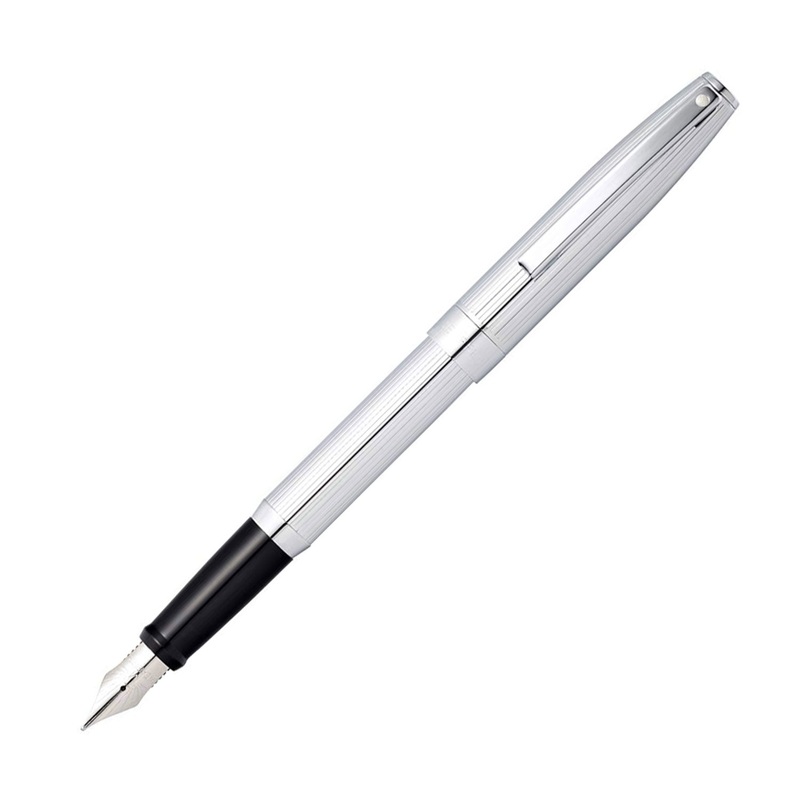 Sheaffer Sagaris Fountain Pen, Chrome – Steel Nib