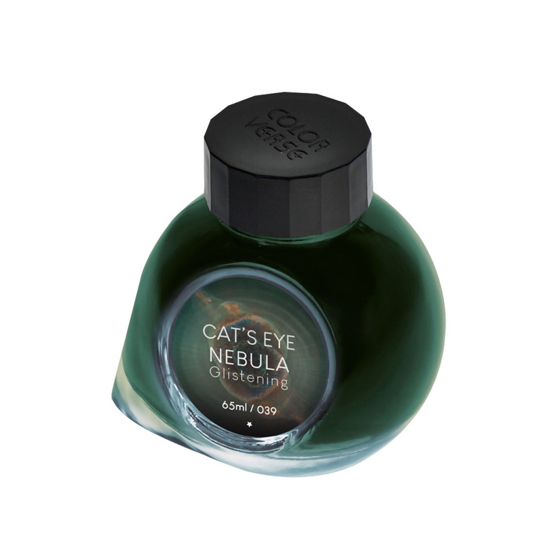 Colorverse Cat’s Eye Nebula Ink Bottle, Glistening Light Green – 65ml