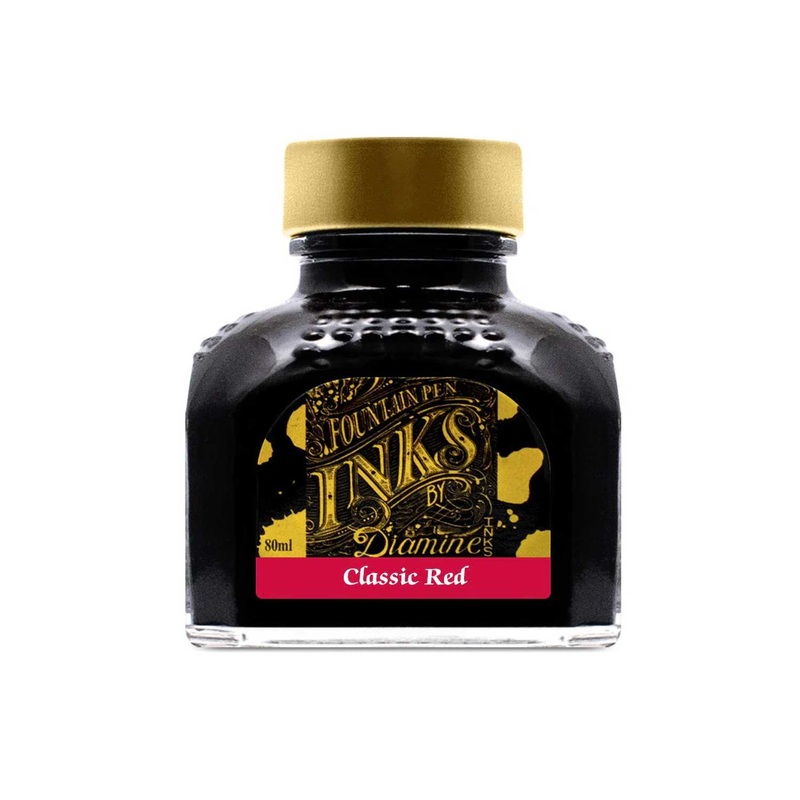 Diamine Classic Red Ink Bottle – 80ml