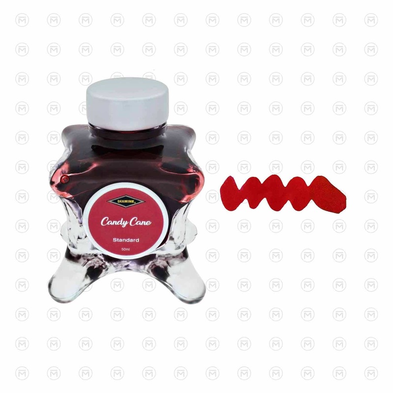Diamine Inkvent Standard Ink Bottle, Candy Cane – 50ml