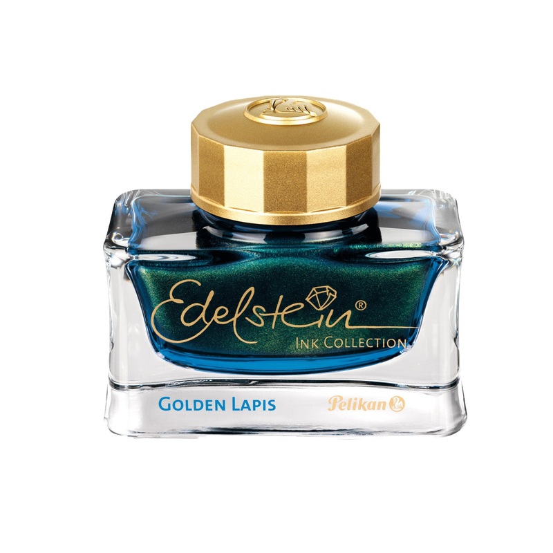 Pelikan Edelstein Golden Lapis Ink Bottle, Blue – 50ml