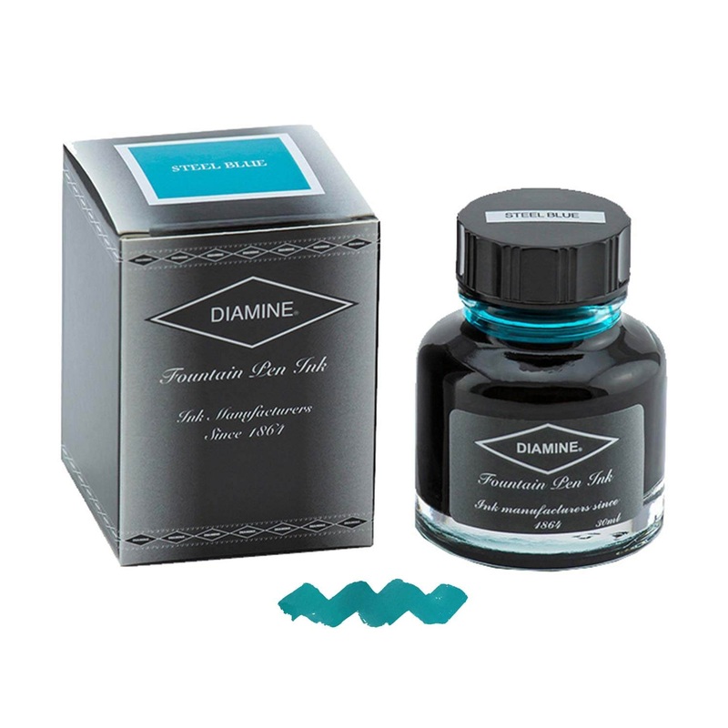 Diamine Steel Blue Ink Bottle – 30ml