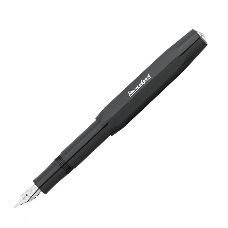 Kaweco Skyline Sport Fountain Pen with Optional Clip – Black