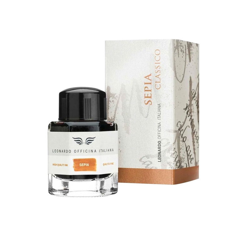 Leonardo Sepia Classico Ink Bottle, Brown – 40ml