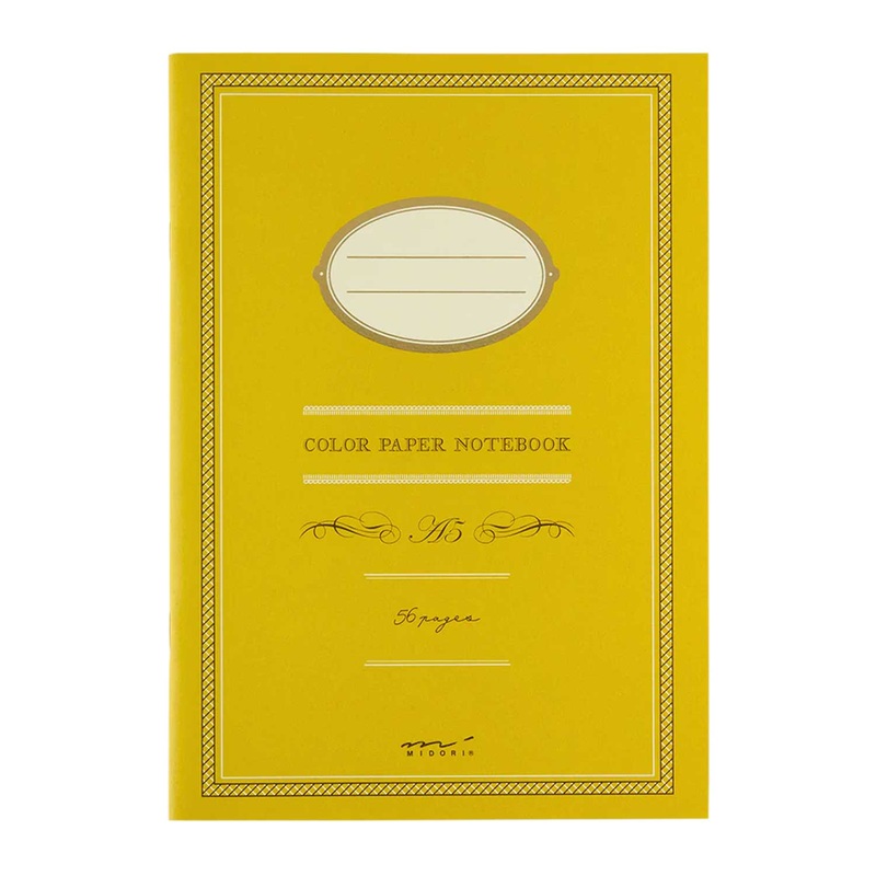 Midori Colour Paper Yellow Notebook – A5, Ruled