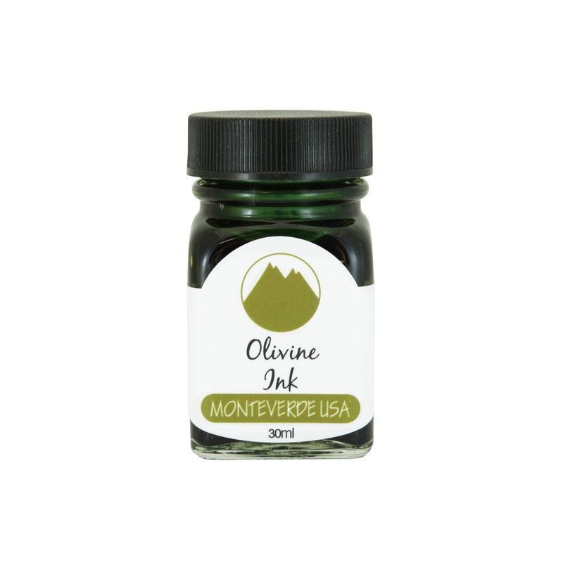 Monteverde Gemstone Olivine Ink Bottle, Green – 30ml