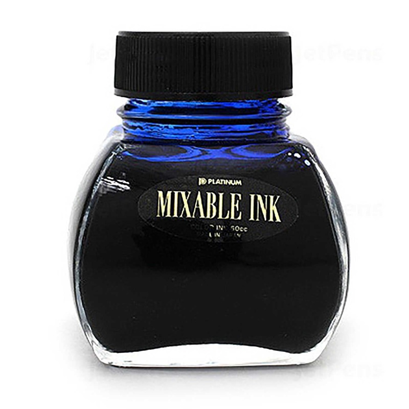 Platinum Mixable Aurora Blue Ink Bottle, Blue – 60ml