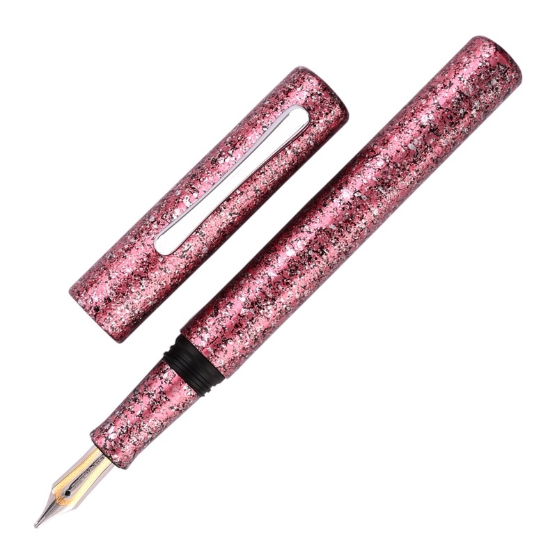 Taccia Granite Stone Fountain Pen – Red CT