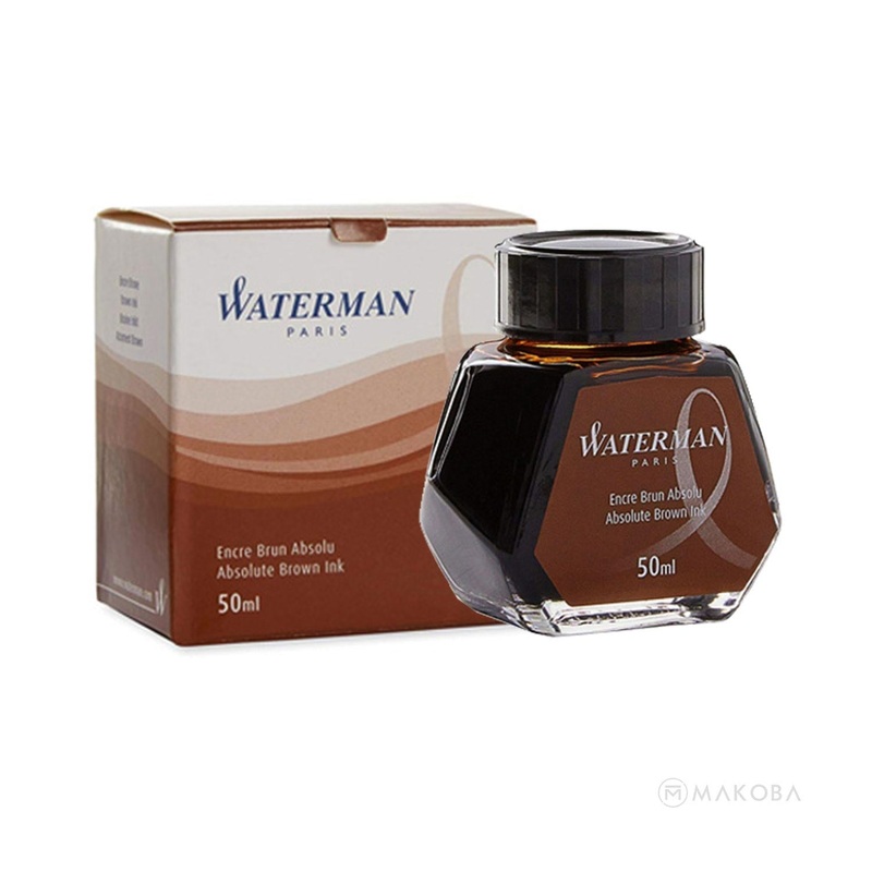 Waterman Absolute Brown Ink Bottle – 50ml
