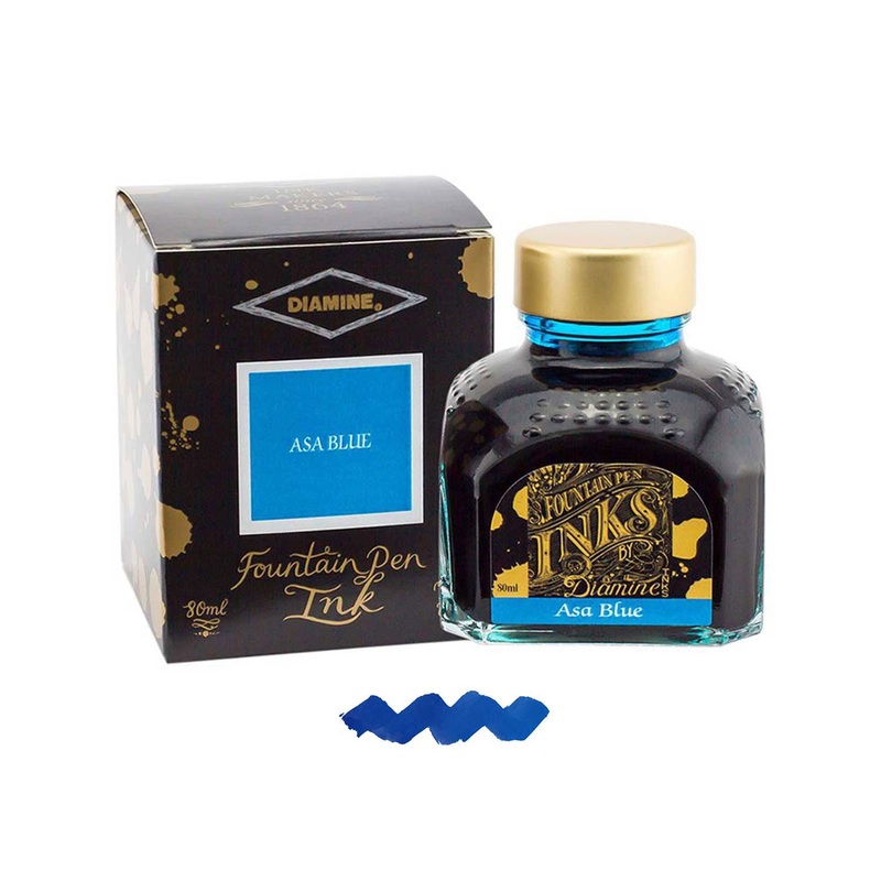 Diamine Asa Blue Ink Bottle – 80ml