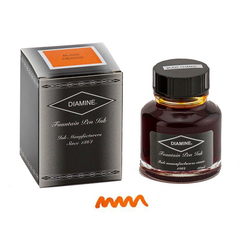 Diamine Blaze Orange Ink Bottle – 30ml