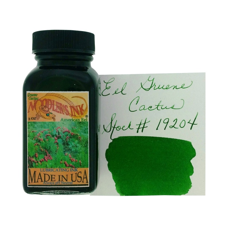 Noodler’s 19204 Eel Gruene Cactus Ink Bottle, Green – 88ml
