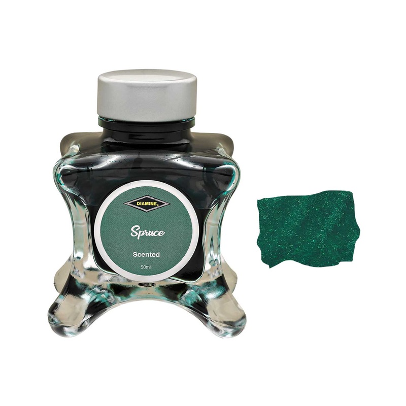 Diamine Inkvent Scented Ink Bottle, Spruce – 50ml