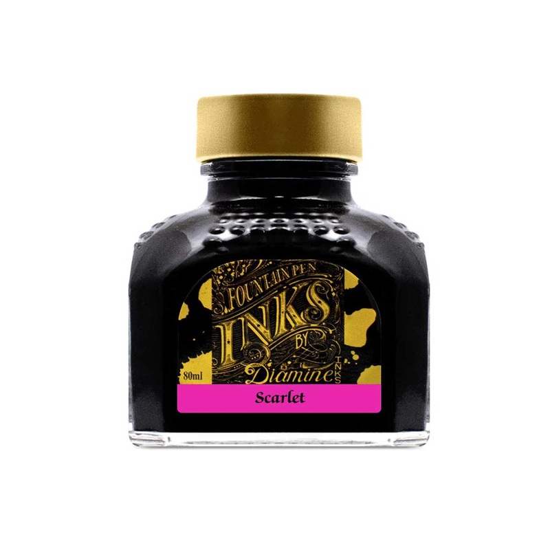 Diamine Scarlet Ink Bottle – 80ml