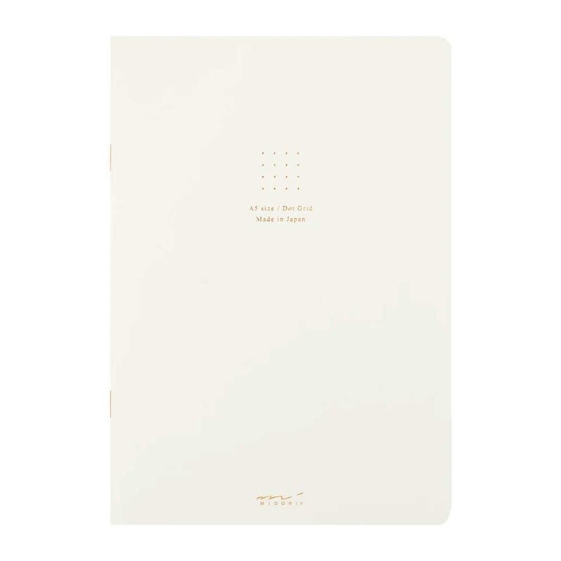 Midori Soft Colour White Notebook – A5, Dotted
