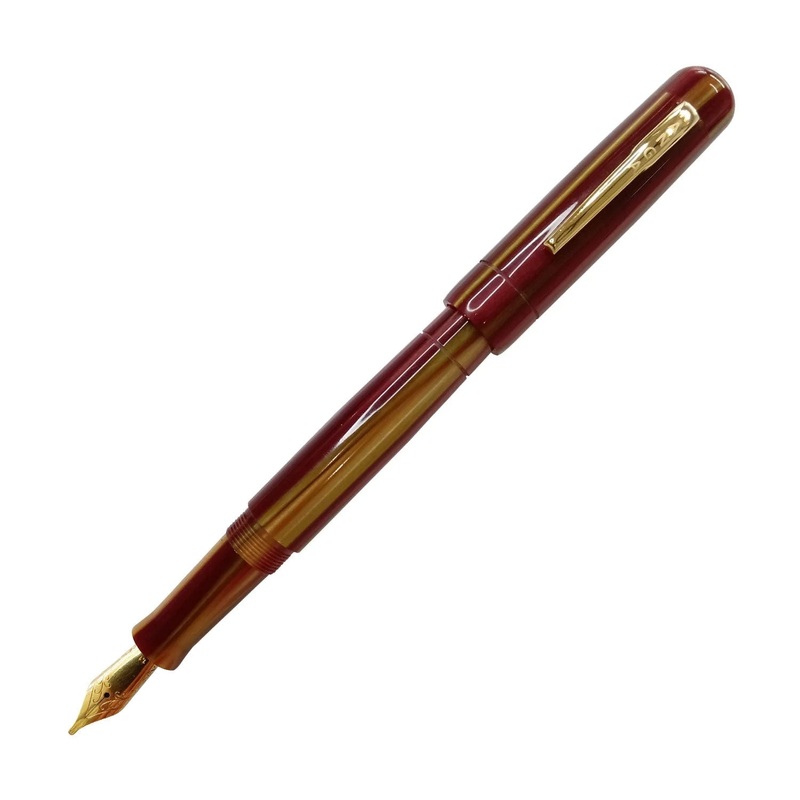 Ranga Peytonstreetpens Premium Acrylic Fountain Pen, Golden Stripes – Steel Nib