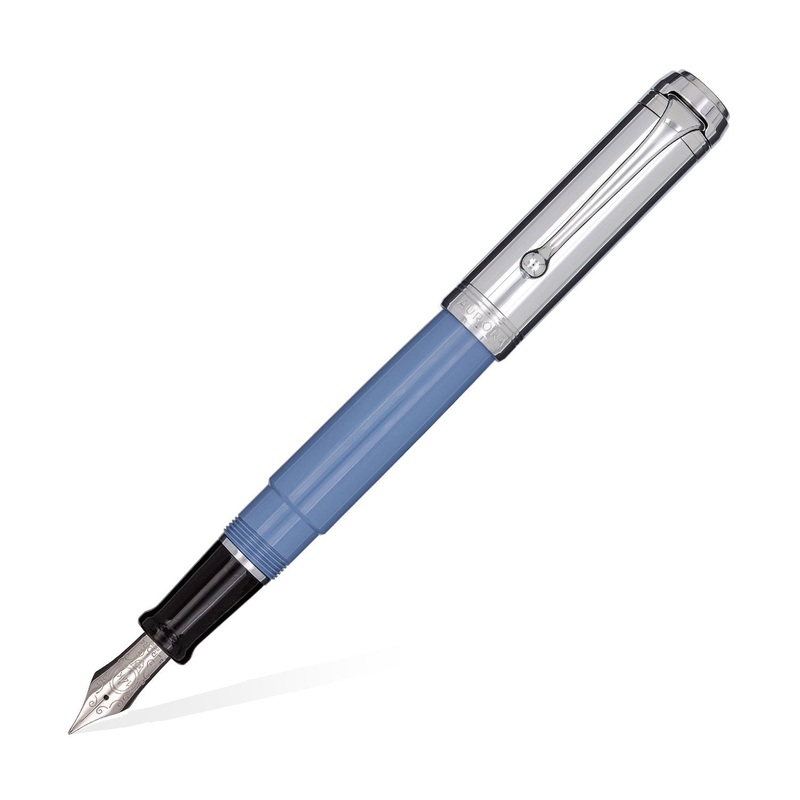 Aurora Talentum Fountain Pen – Chrome Light Blue