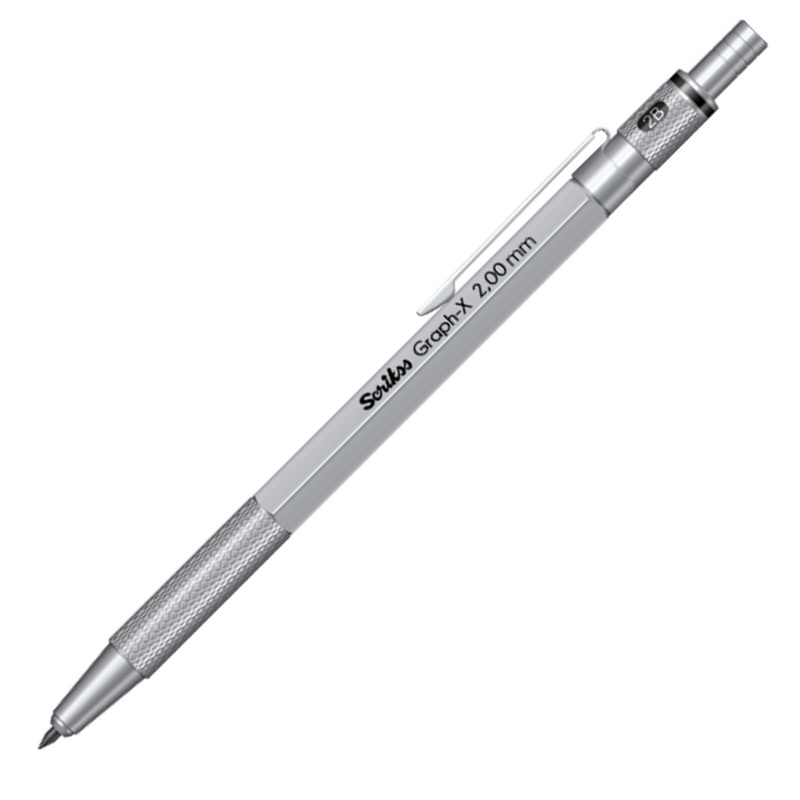 Scrikss Graph-X 2mm Mechanical Pencil -Satin Chrome