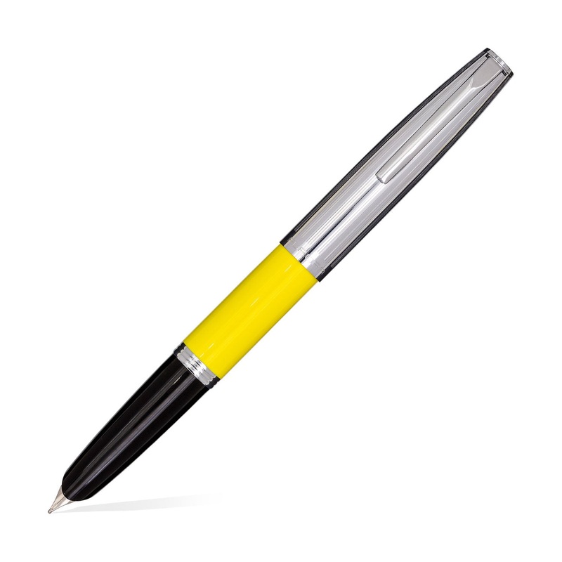 Aurora Duocart Fountain Pen – Chrome Yellow