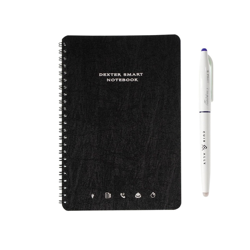 Dexter Spiral Erasable & Reusable Eco-Friendly Black Notebook – A5, Ruled