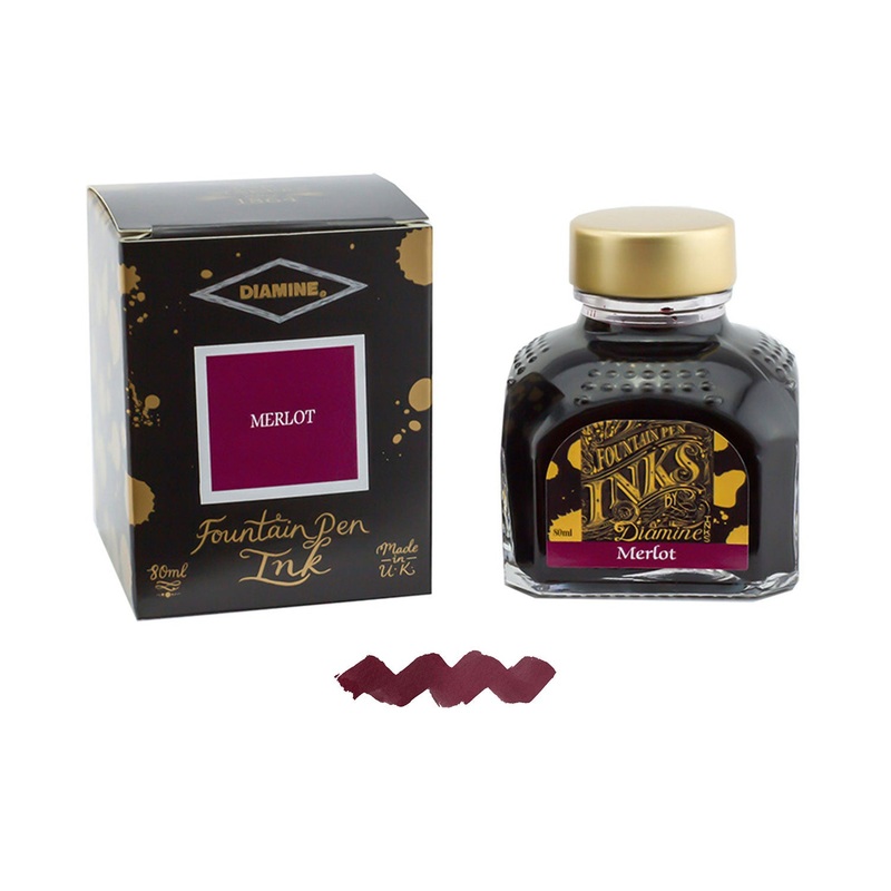 Diamine Merlot Ink Bottle – 80ml