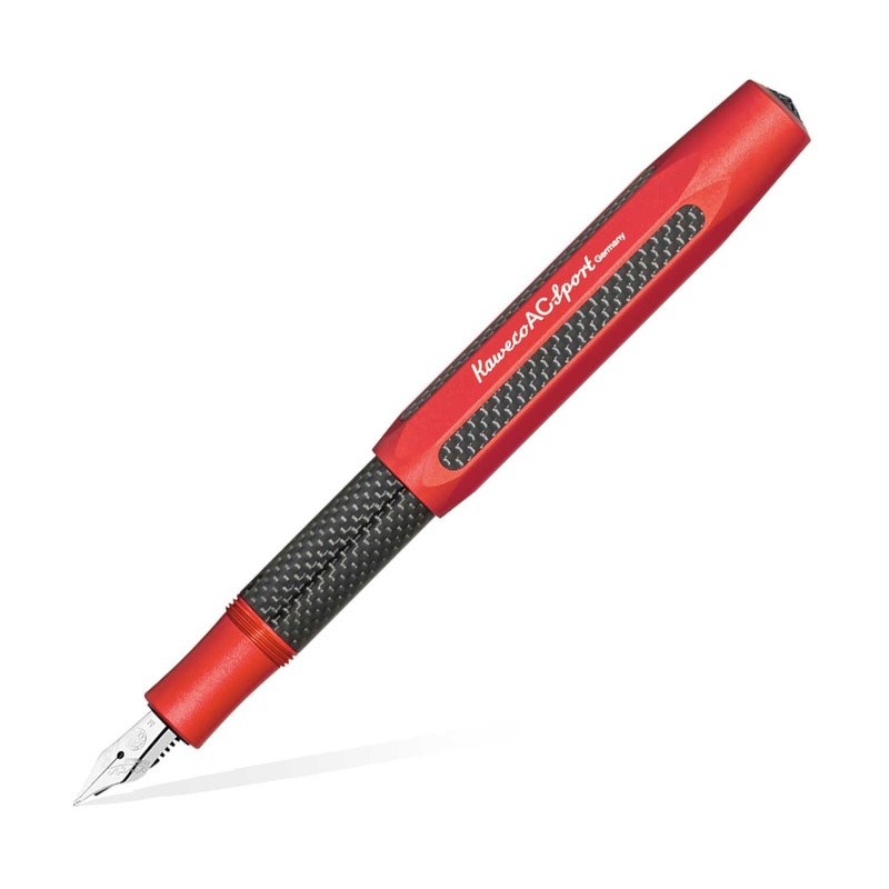Kaweco AC Sport Fountain Pen with Optional Clip – Red