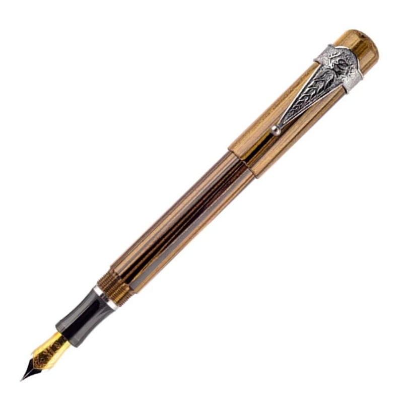 Laban Ebonite Fountain Pen – Yellow CT