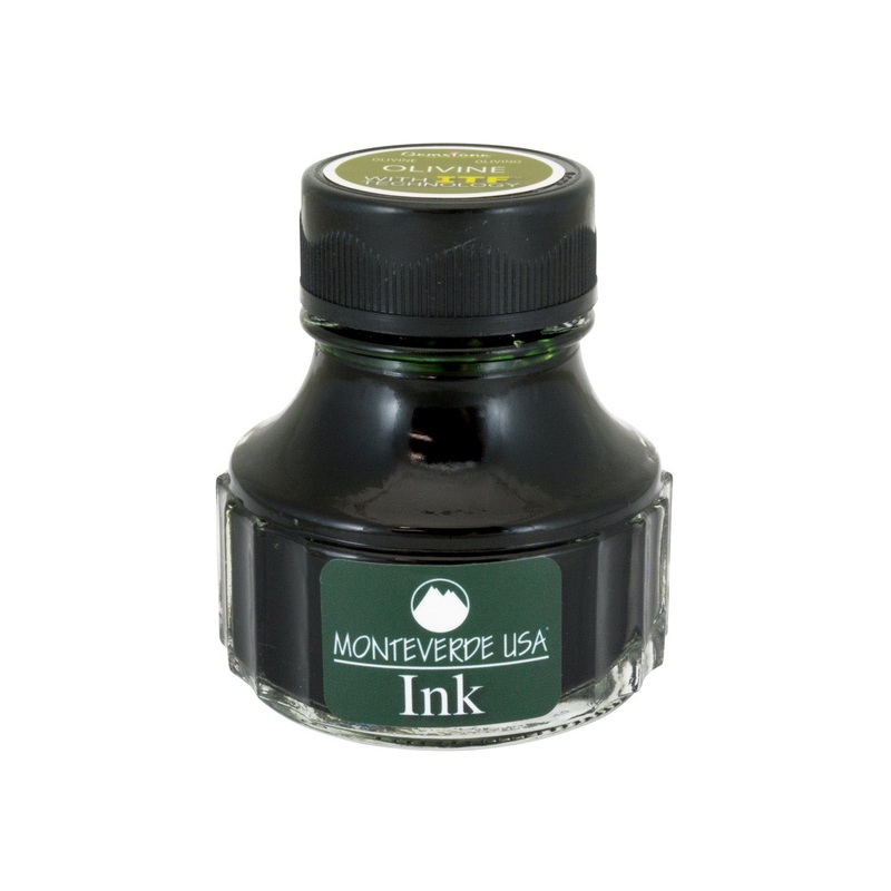 Monteverde Gemstone Olivine Ink Bottle, Green – 90ml