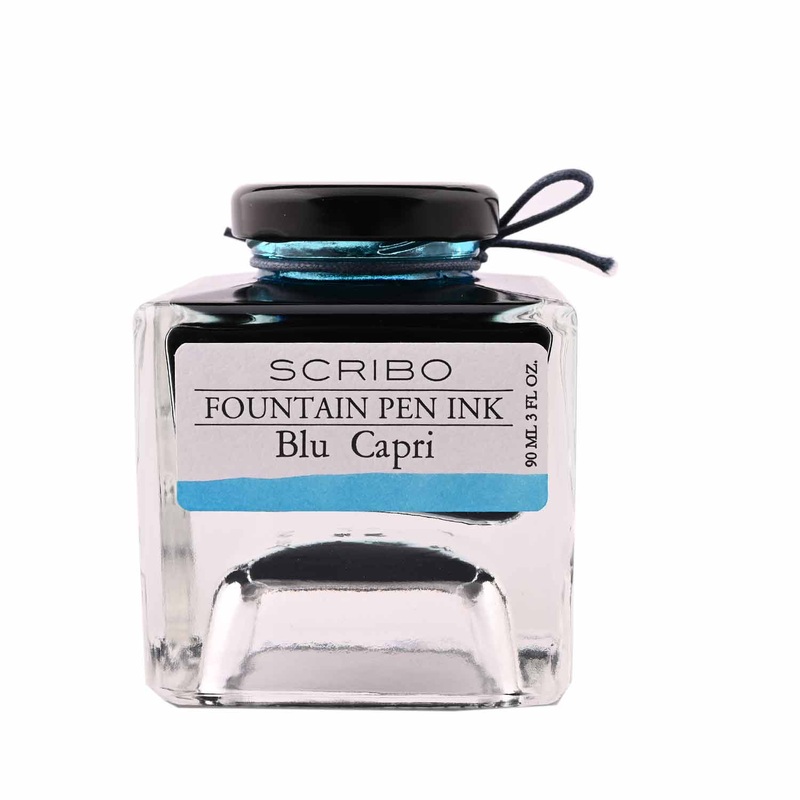 Scribo Blu Capri Ink Bottle, Turquoise – 90ml