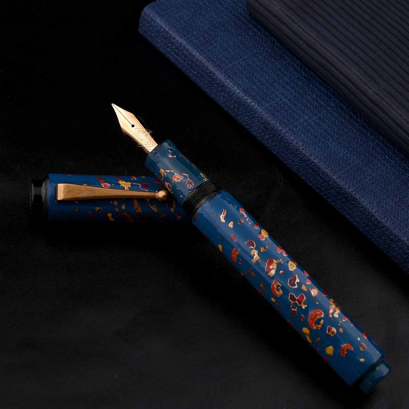 AP Magical Nuri Limited Edition Fountain Pen, Blue – 18K Gold Nib