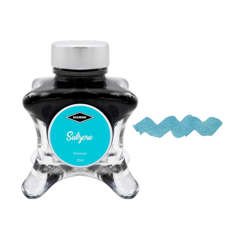 Diamine Inkvent Shimmer Ink Bottle, Subzero – 50ml