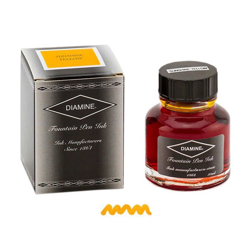 Diamine Sunshine Yellow Ink Bottle – 30ml