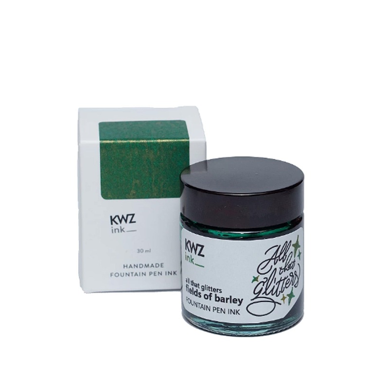 KWZ All That Glitters Fields of Barley Ink Bottle, Green – 30ml