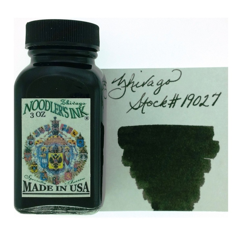 Noodler’s 19027 Zhivago Ink Bottle, Green – 88ml