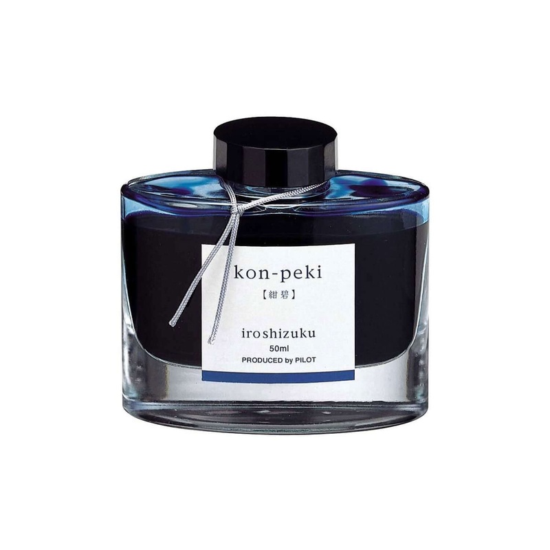 Pilot Iroshizuku Ink Bottle, Kon Peki (Blue) – 50ml