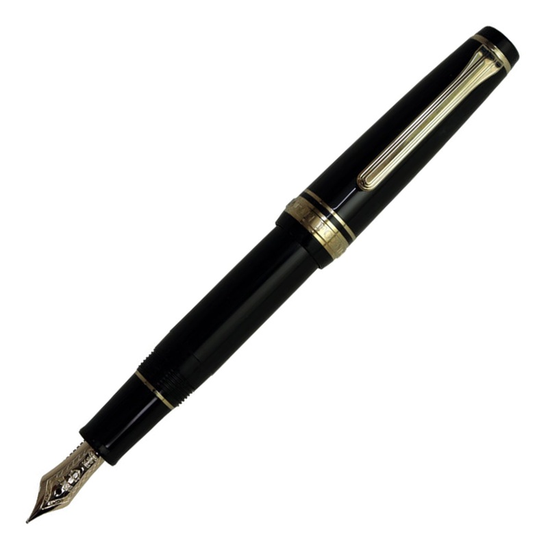 Sailor Professional Gear Slim Mini Fountain Pen – Black GT
