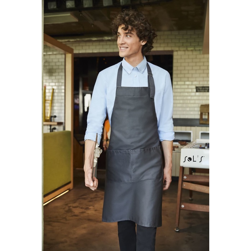 APRON Long WITH POCKETS made from polycotton
