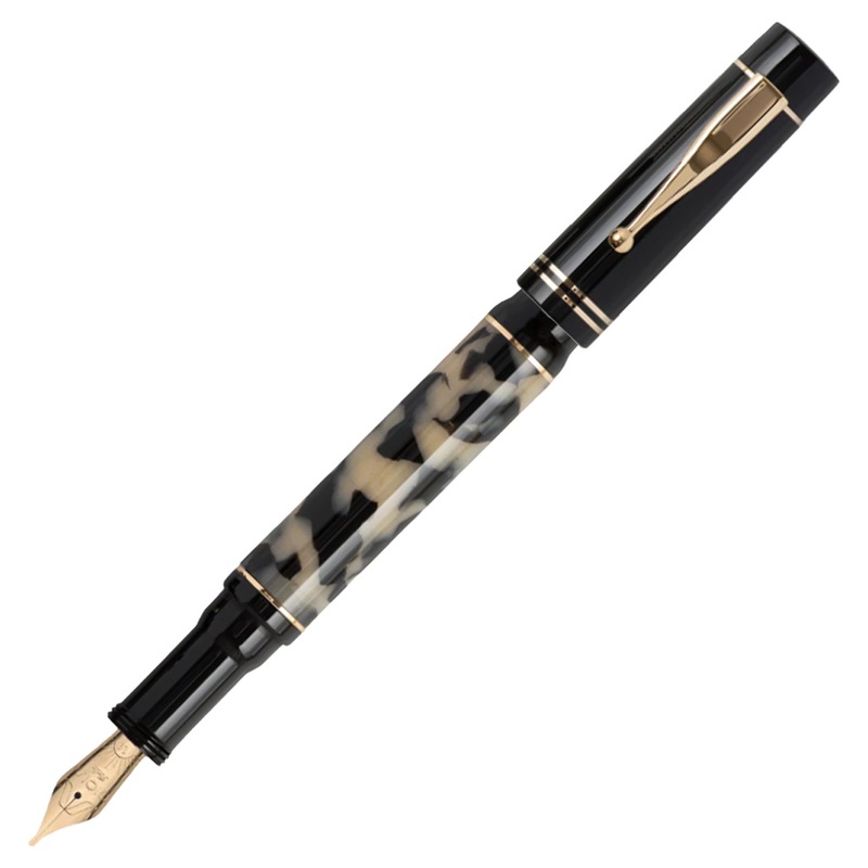 Gioia Alleria Fountain Pen – Tramonto Black Tortoise GT