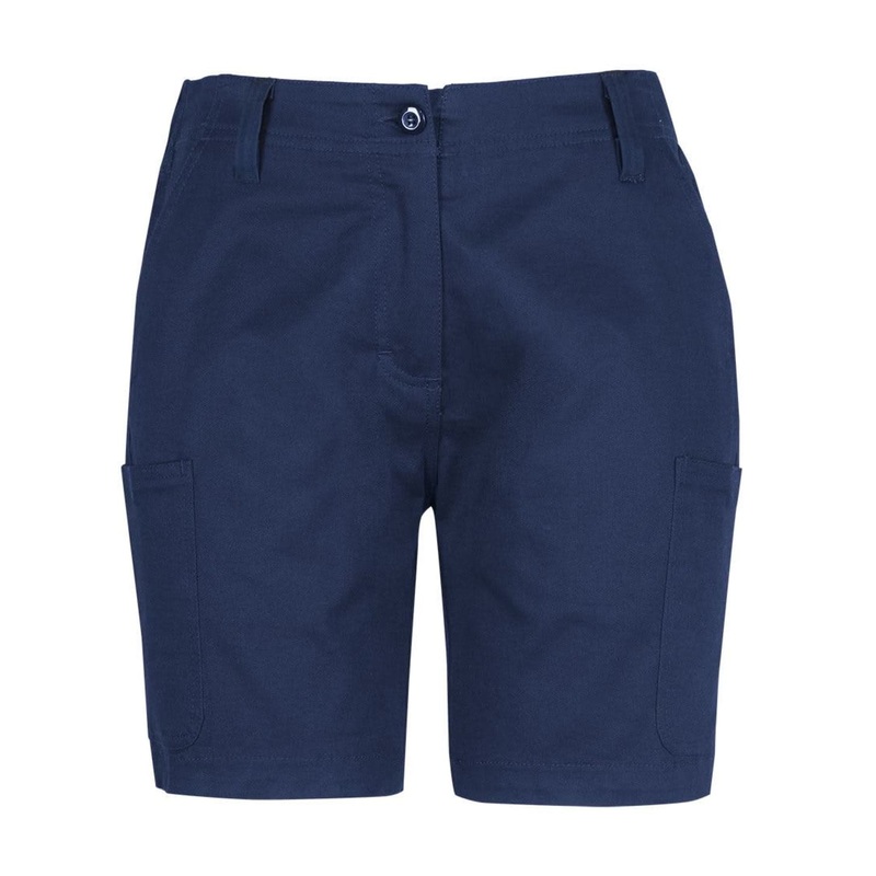 JB’s Ladies Multi Pocket Stretch Twill Short Navy