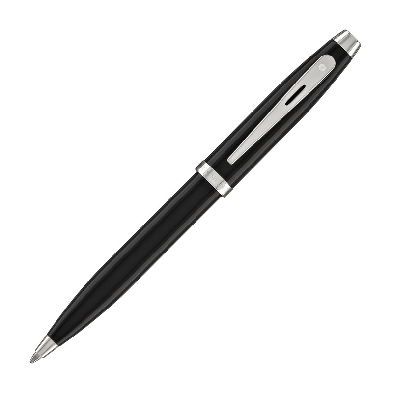 Sheaffer 100 Ballpoint Pen in Black with Chrome Trim