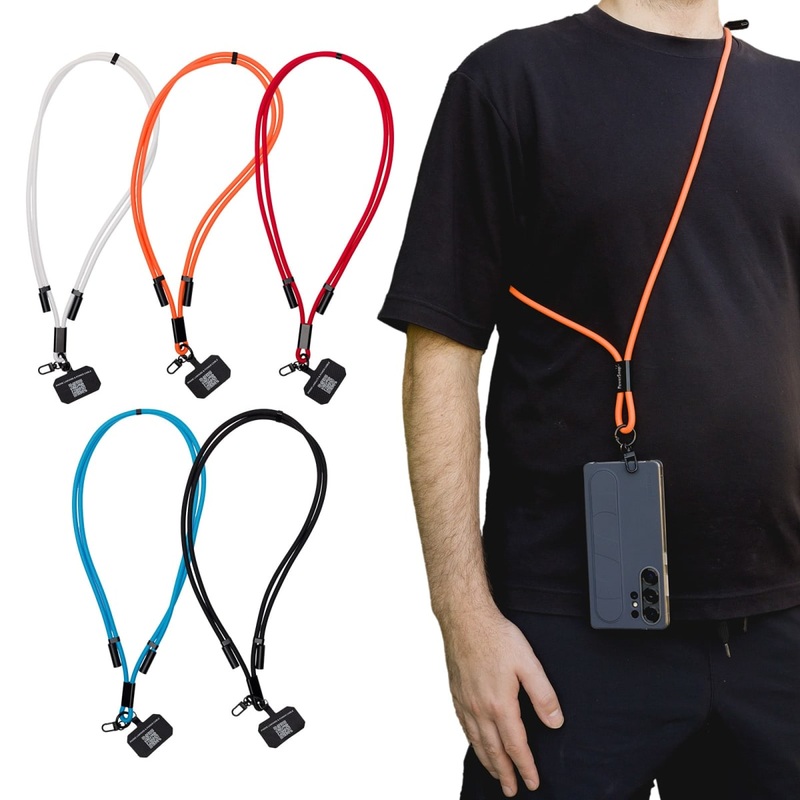 Trip Phone Lanyard|Black|Blue|Orange|Red|White