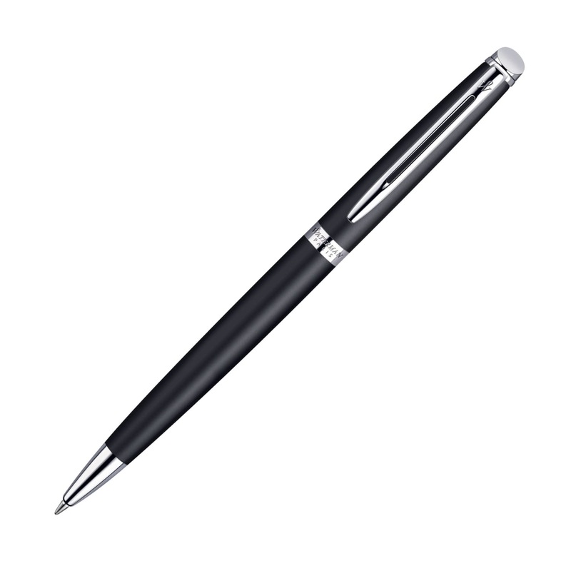 Waterman Hemisphere Ballpoint Pen in Matte Black with Chrome Trim