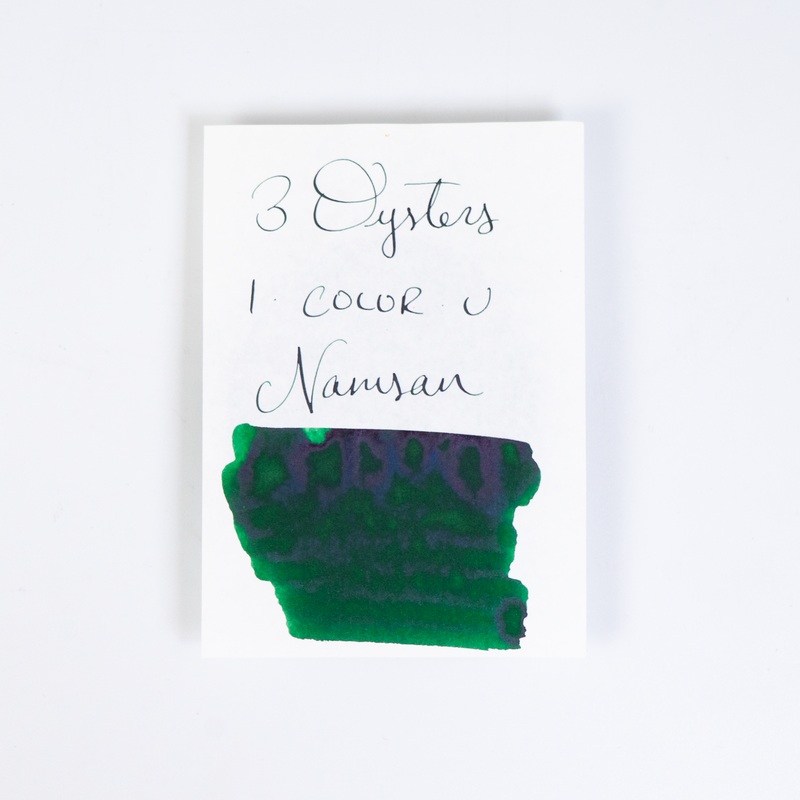 3 Oysters Namsan Green (38ml) Bottled Ink (I-Color-U)