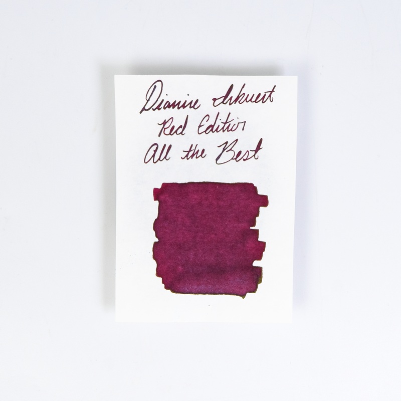 Diamine All the Best (50ml) Bottled Ink (Shimmering/Sheening) – Red Edition