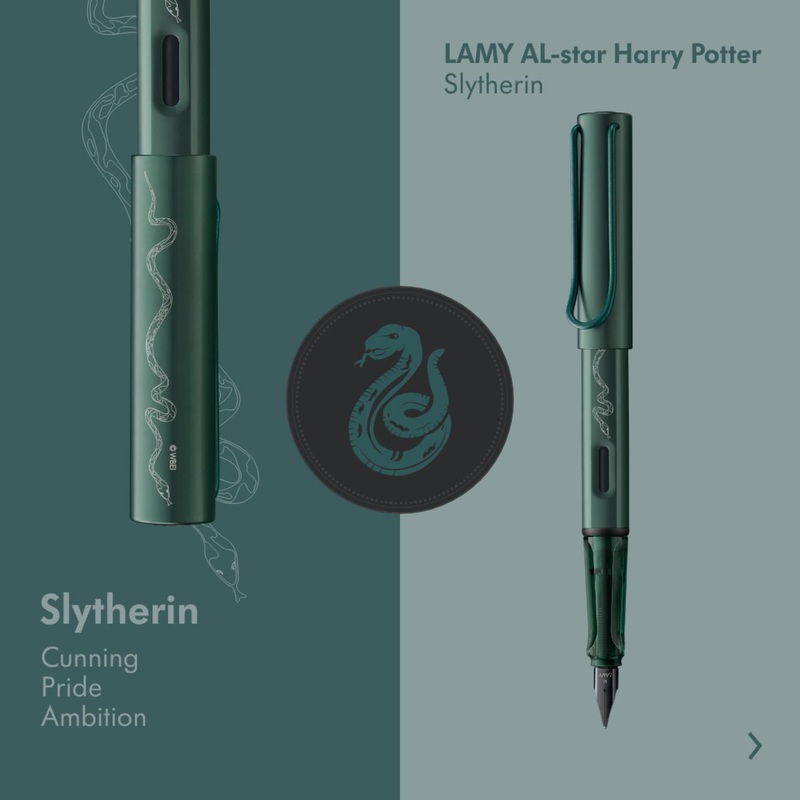 Lamy AL-Star x Harry Potter Fountain Pen in Slytherin