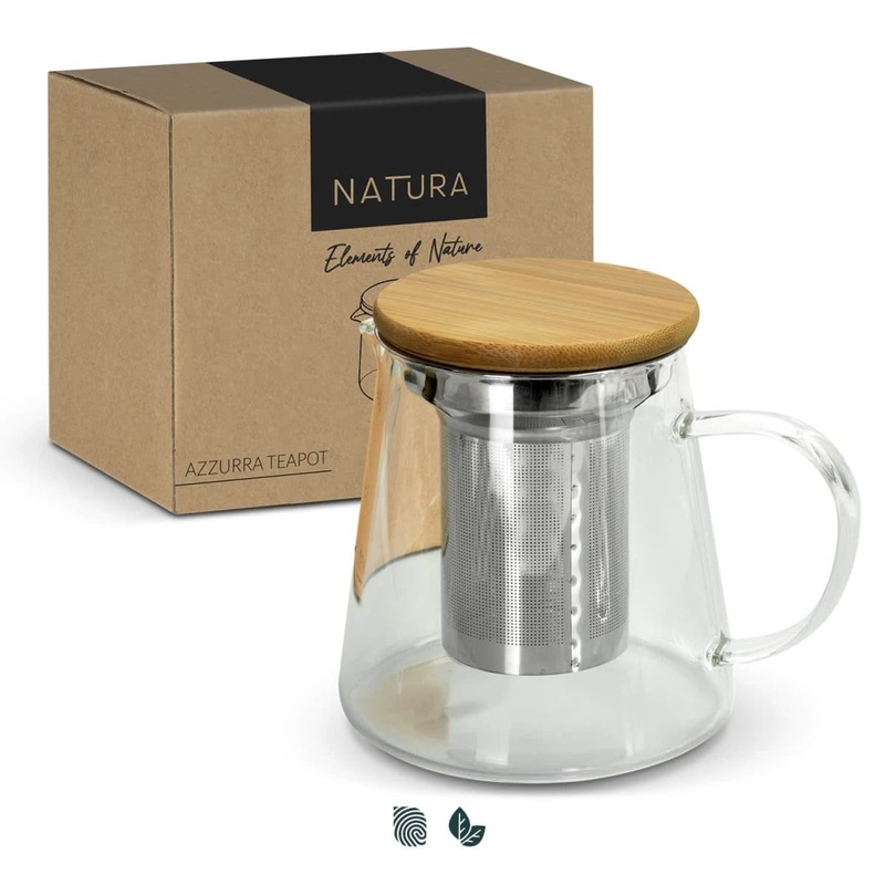 NATURA Azzurra Teapot|Clear Cream